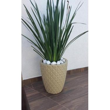 Imagem de Vaso Para Decoração Plantas Naturais Artificiais Em Polietileno Tipo C