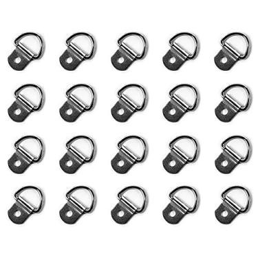 Imagem de TCH Hardware Anel D de aço pequeno com âncora amarrada para baixo Caminhões Trailers Barcos Anel em D