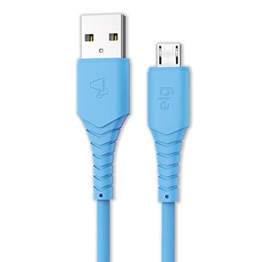 Imagem de Cabo Micro USB Emborrachado de Alta Performance 1,2M Azul - M512T ELG