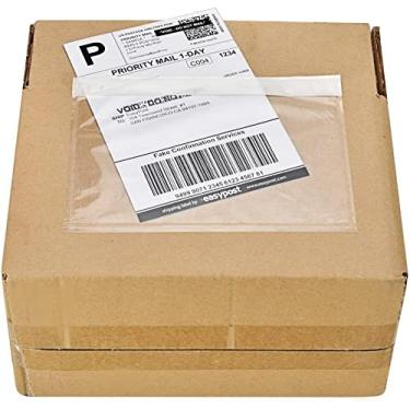 Imagem de 9527 Produto 7,5" x 5,5" Adesivo transparente Top Carregamento Embalagem Lista/Envio Etiqueta Envelopes, Branco, 200 pack