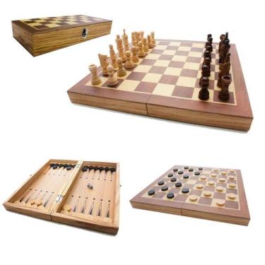 Jogo xadrez grande tabuleiro madeira profissional 702