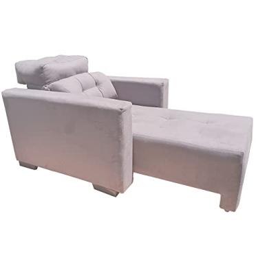 Imagem de Poltrona 1 lugar Retrátil e Reclinável Veneza Bege Claro