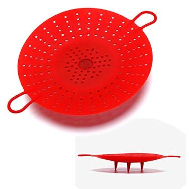 Imagem de Cesta de Silicone para Vaporizador de Vegetais, Silicone Ótimo para Pote Instantâneo - 21,5 cm