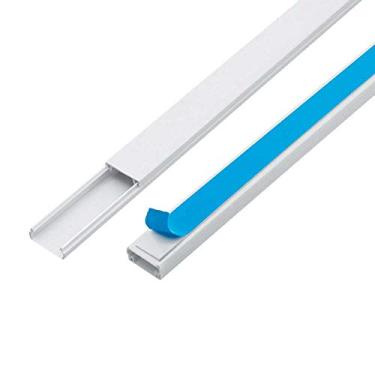 Imagem de CANALETA PVC 20 x 10 x 2000 mm c/ADESIVO DUPLA FACE 3318