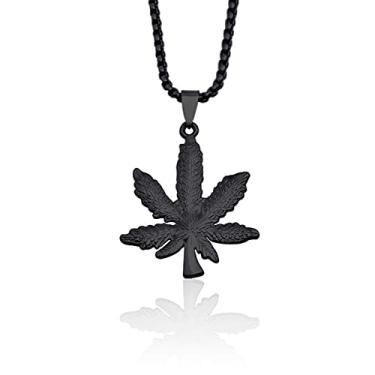 Imagem de CNBPIC Hip Hop Maple Folha Colar Planta Folha Pingente Festa Joias Presente