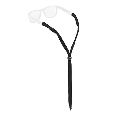 Imagem de Chums Retentor de algodão original – Porta-óculos unissex para óculos de sol e óculos – Ajuste ajustável, lavável e feito nos EUA (extremidade padrão, preto), tamanho único