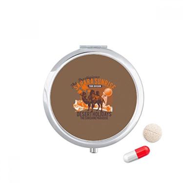 Imagem de Sunshine Paradise Desert Holiday Camel Animal Pill Case Pocket Medicine Storage Box Dispenser Recipiente