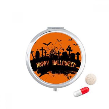 Imagem de Porta-comprimidos, porta-comprimidos, caixa de armazenamento de medicamentos de horror Night Cemitério de Dia das Bruxas