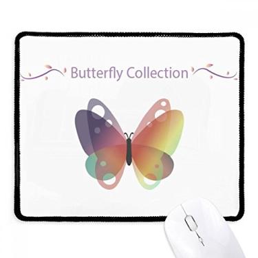 Imagem de Purple Butterfly Collection Mousepad borda costurada tapete de borracha para jogos