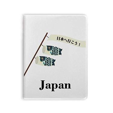 Imagem de Diário tradicional japonês Lucky Koinobori capa de goma para caderno, capa macia