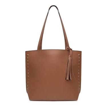 Imagem de Bolsa Feminina Tipo Sacola Média Resistente Super Barata - SHOPTOP Cor:Bege