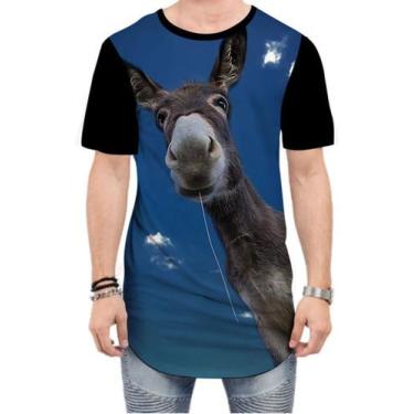 Imagem de Camiseta Long Line Burro Jegue Animal 5 - Estilo Vizu