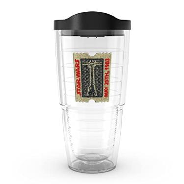 Imagem de Tervis Star Wars O Retorno do Jedi Ticket Feito nos EUA Copo isolado de parede dupla, 700 ml, clássico