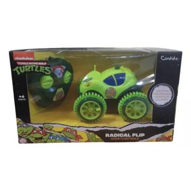 Imagem de Carrinho Tartarugas Ninja Caos Mutante Controle Remoto Flip Radical    Corre, Capota, Levanta - Candide