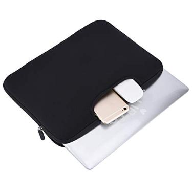 Imagem de Capa preta/cinza para notebook, bolsa para notebook, notebook para tablet PC(Preto, 15,4 polegadas)