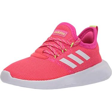 Imagem de adidas Tênis de corrida Baby Lite Racer, Vermelho/choque Branco/Rosa choque, 5.5 Little Kid