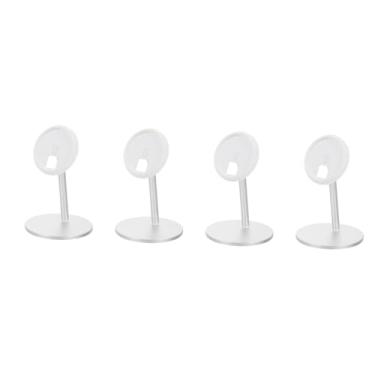 Imagem de OSALADI 4 Pcs Suporte De Carregamento Sem Fio Suportes Metálicos Rack De Carregamento De Telefone Ajustável Smartphone Liga De Alumínio Multifuncional Suporte De Telefone