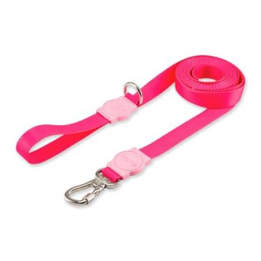 Imagem de Dog Trip Brasil Coleira Guia 5 Metros Para Cães Cachorro Adestramento Passeio Porte Grande Médio Pequeno (M, Rose)