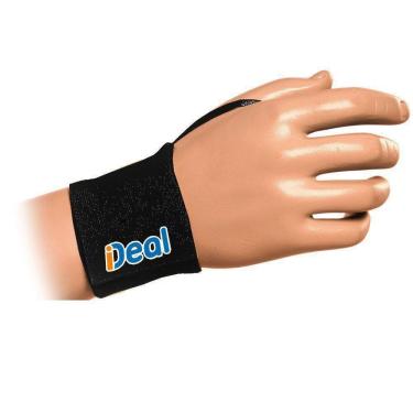 Imagem de Munhequeira Elástica Preta Par Tu Ideal