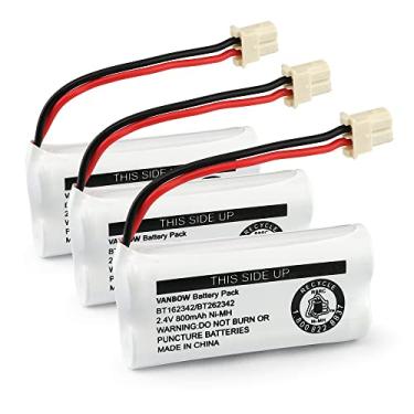 Imagem de VANBOW BT183342 BT283342 BT166342 BT266342 BT162342 BT262342 Bateria de telefone sem fio compatível com CS6114 CS6419 CS6719 EL52300 CL80112 CS6719-2 sem fio Aparelhos (pacote com 3)