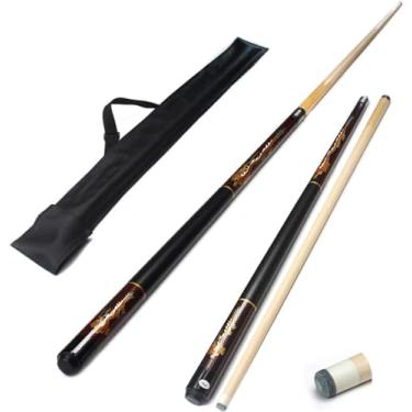 Imagem de Bastão de sinuca, 1/2 taco de bilhar articulado, conjunto de tacos de bilhar de bolas de bilhar, aperto de mão antiderrapante, bastões de tacos para jogadores profissionais de bilhar (taco de sinuca +