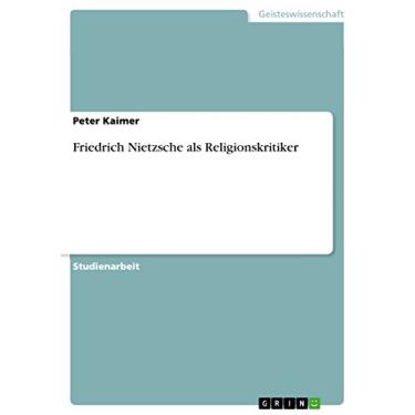 Imagem de Friedrich Nietzsche als Religionskritiker (German Edition)