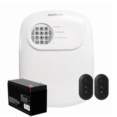 Imagem de Kit Central de Alarme Anm 24 Net 2 Controles Intelbras + Bateria