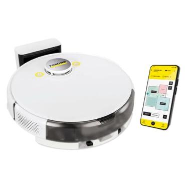 Imagem de Kärcher Robô Aspirador de Pó RCV 5 com Mapeamento Inteligente, Aspira e Passa Pano.Controle via Aplicativo.Autonomia de 120 min. Navegação a Laser LiDAR, Laser Duplo e Inteligência Artificial - Bivolt