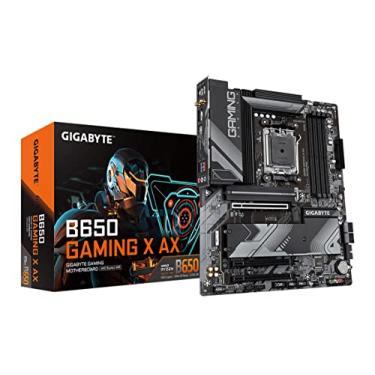 Imagem de GIGABYTE B650 Gaming X AX (AM5/LGA 1718/AMD/ B650/ATX/ 5 anos de garantia/DDR5/PCIe 4.0 M.2/PCIe 4.0/USB 3.2 Gen2x2 Tipo-C/AMD Wi-Fi 6E/ Realtek 2.5GbE LAN/placa-mãe)