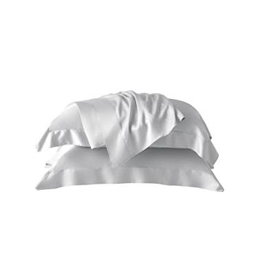 Imagem de Jogo de Cama Kacyumara Bali 400 Fios - 100% Bambu Branco Queen