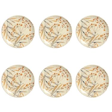 Imagem de Conjunto de Pratos de Sobremesa 06 Peças Coup Ikebana Porto Brasil