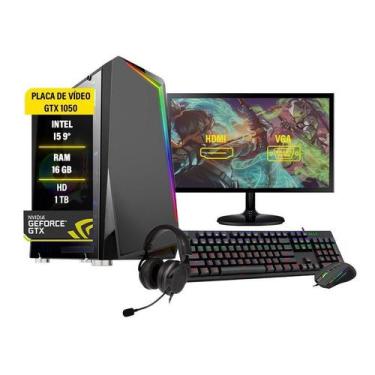 Imagem de Pc Gamer Completo I5 9º Gtx 1050 Memória 16Gb Hd 1Tb Ssd - Amorim Shop
