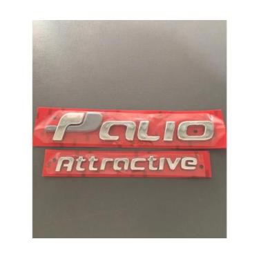 Imagem de Emblema Letreiro Fiat Palio Attractive Modelo 2011 Acima Peça Cromada