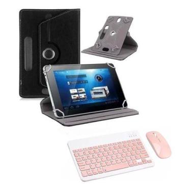 Imagem de Capa Com Teclado Bluetooth+ Mouse Para  iPad Air 5 10.9 - Skin Zabom