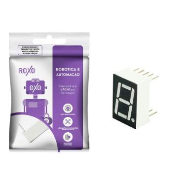 Imagem de 6x Módulo Display 7 Segmentos 1 Dígito Ânodo Vermelho - RoXo, 010-0371