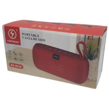 Imagem de Caixinha De Som Potente Bluetooth Radio Relógio Digital Usb Kapbom