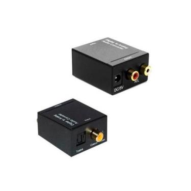Imagem de Conversor de Áudio Digital para Analógico - Toslink óptico ou Coaxial 