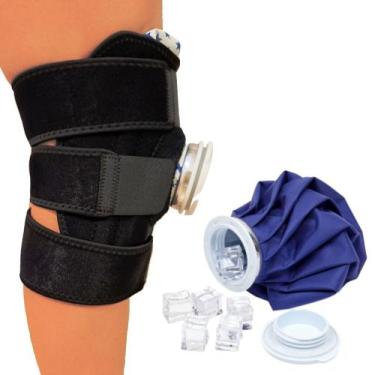 Imagem de Kit Recuperação Joelheira Com Saco De Gelo Alivio Da Dores - RF Store