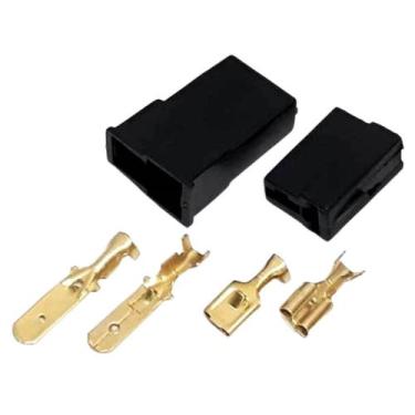Imagem de 10 Conjunto Conector 2 Vias Macho E Fêmea Plug Para Caixa Com Terminai