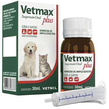 Imagem de Vetmax Plus Suspensão Oral 30 Ml Cães e Gatos  - Vetnil, Vetmax Plus S