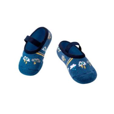 Imagem de Sapatilha bebê antiderrapante puket 7039, Azul, 15-18