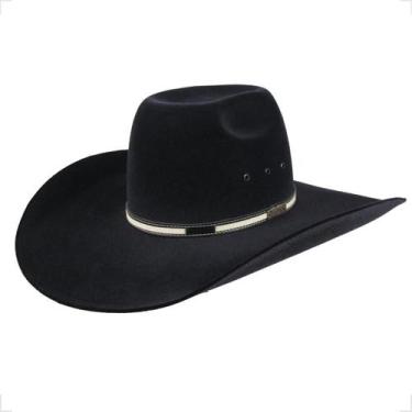 Imagem de Chapéu Cowboy Masculino Legítimo Rodeio - Mundial , Preto, M