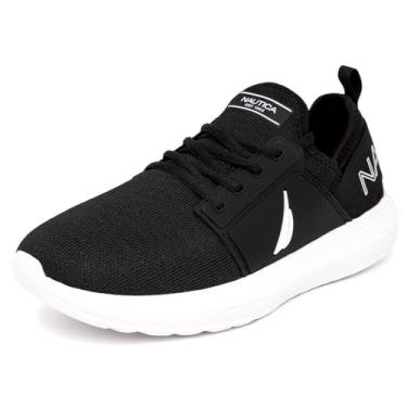 Imagem de Tênis masculino Nautica com cadarço, casual, moderno, tênis de caminhada, jogging leve, Black Rainey 2, 10
