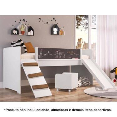 Imagem de Cama Playground 195x164cm com Escorregador sem colchão Linha BY BY710 