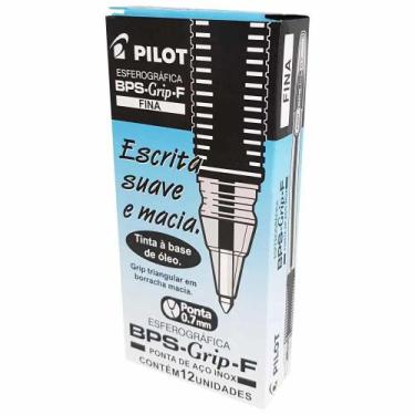 Imagem de Caneta Pilot Bps Grip 0,7 Preto Caixa Com 12 Unidades