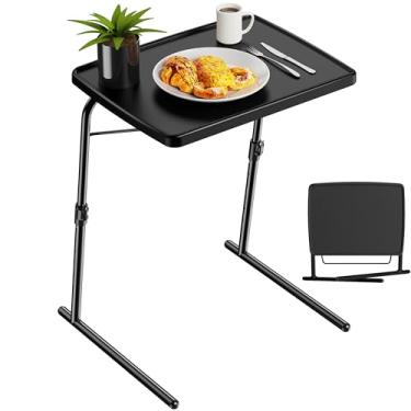 Imagem de Allpop - Bandeja de TV Max, Grande e Ajustável, Mesa de Jantar Dobrável para Laptop no Sofá e Cama, Preta