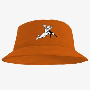 Imagem de Chapéu Bucket Hat Estampado Anjo - MP Moda Masculina, Único, Laranja