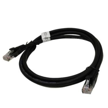 Imagem de Cabo de Rede Cat.5e 1,5 Metros Patch Cord Metálico - Seccon, Preta