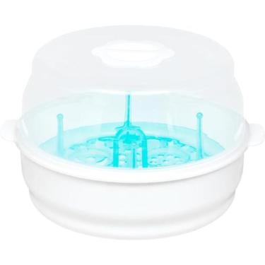 Imagem de Esterilizador a Vapor até 4 Mamadeiras Chupetas com Pinça Portátil Bub