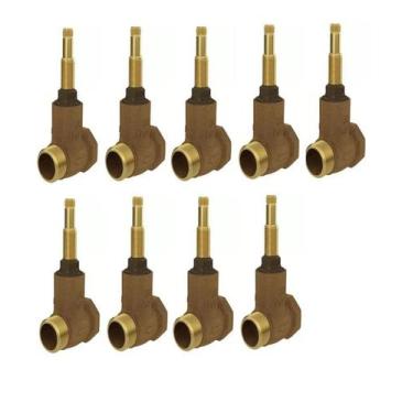 Imagem de Kit9pcs-base Registro De Pressão 3/4 4416.202 Deca
